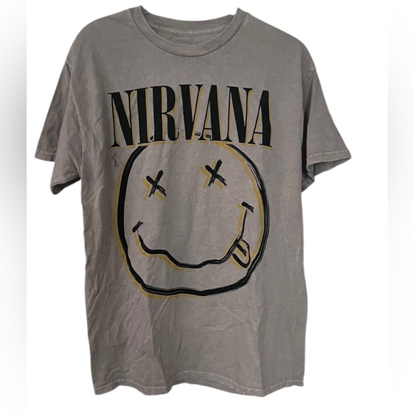 NIRVANA Tops - NWOT Nirvana Smiley Tee - Tan - M (Unisex) #3